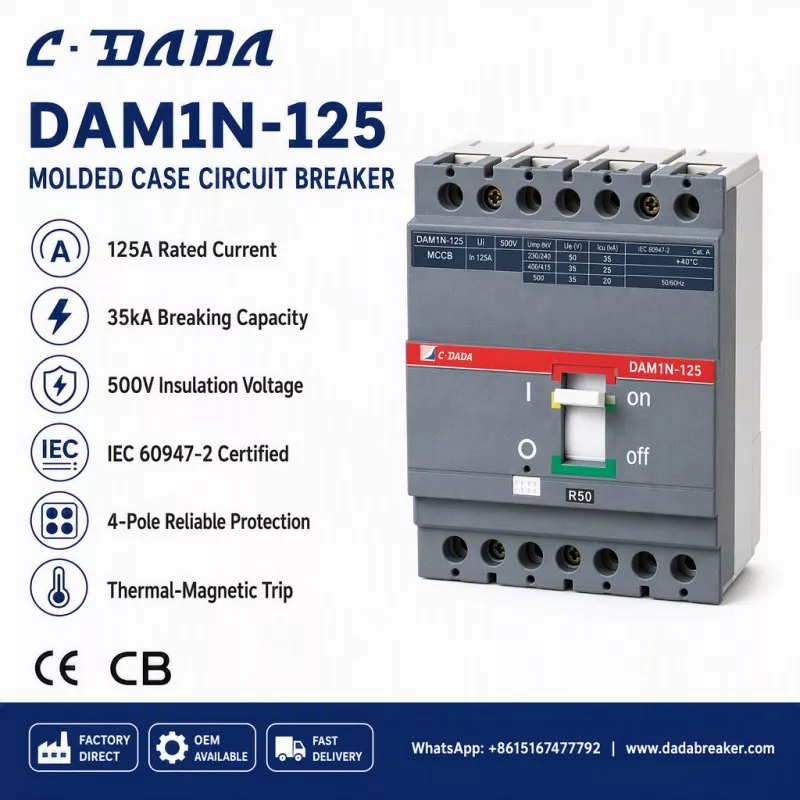 Забезпечення цілісності суб-дистрибуції: рішення C·DADA DAM1N-125 MCCB