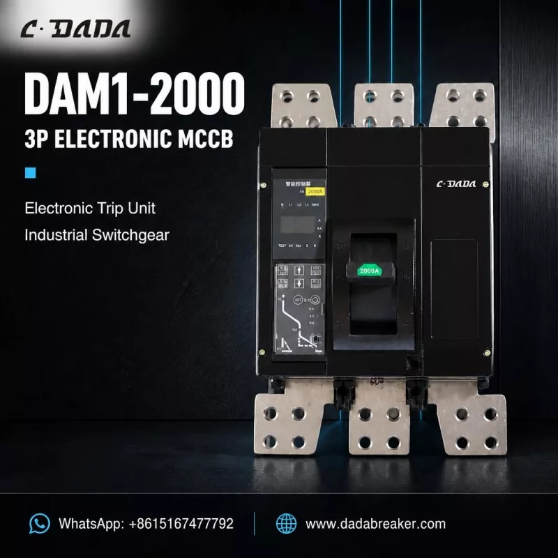 DAM1-2000 3P Електронний MCCB для промислових розподільних пристроїв | C·DADA Electric